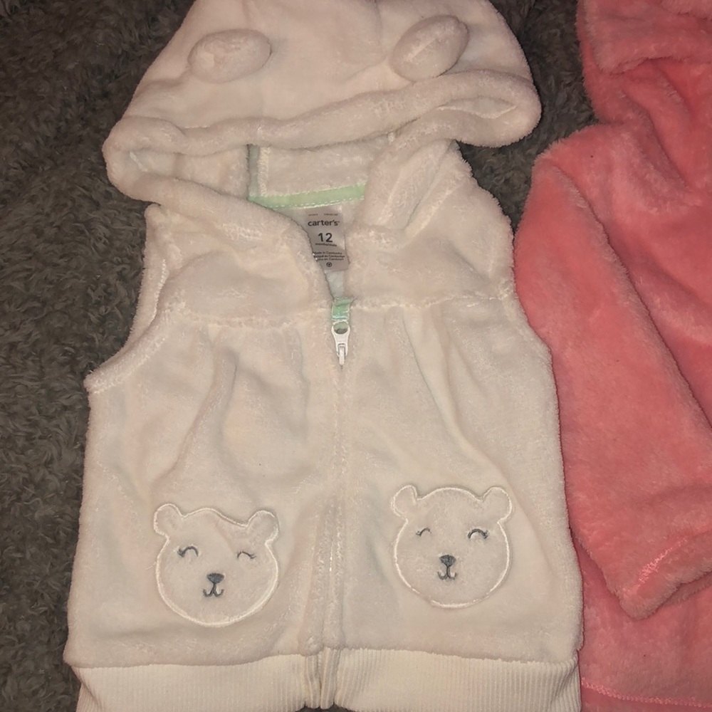 Carters (2)fleece half zip- full zip sweaters